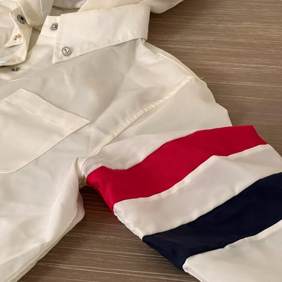 Hooded Raincoat w/ Tricolor Arm Stripe (Size 3) - Picture 9 of 9